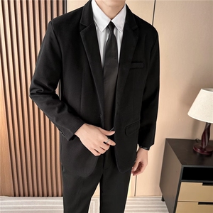 毛呢西装外套男秋冬季痞帅轻熟风男装休闲男士呢子西服1125P72