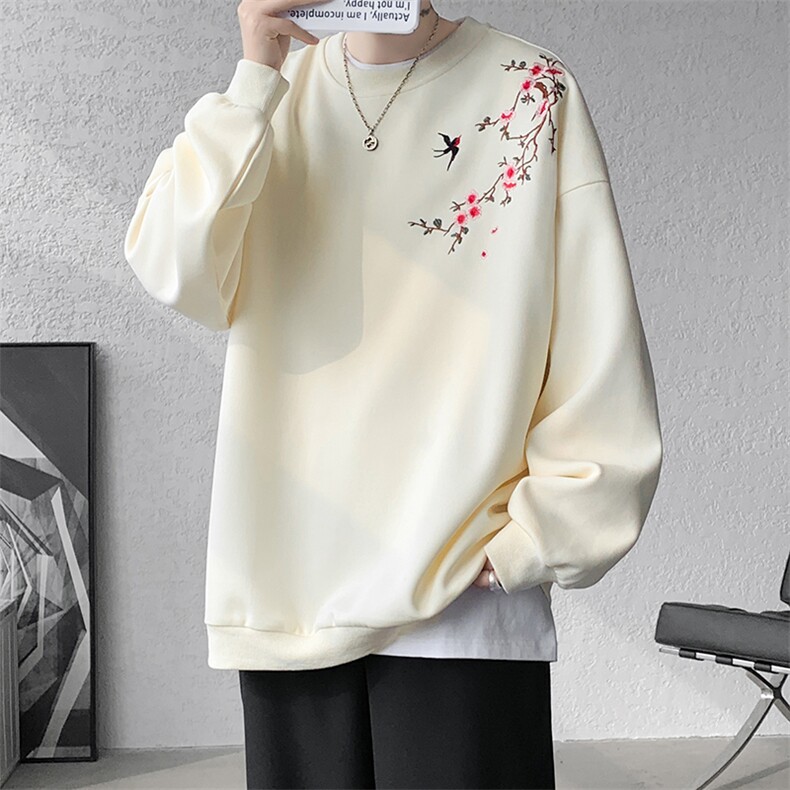 【现货】WY5502-P45特控68中式刺绣套头卫衣（65棉）已注册,男装卫衣,电商D232