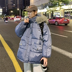 棉服外套男士韩版潮流冬季保暖帅气百搭2025新款ins棉衣MF332-P85，男装棉衣，星座412-2