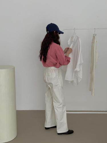 衬衣?休闲裤，女装休闲裤，Fueeh