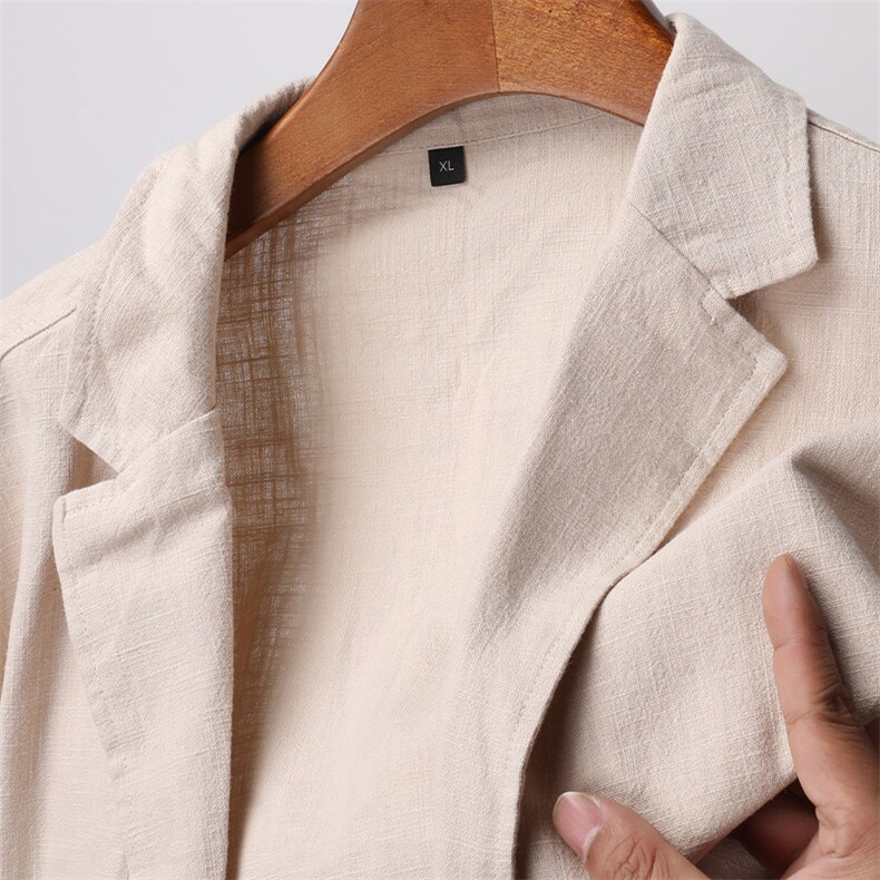 F82301钱塘2020-1春夏新款高品质男装亚麻西服简约男士外套P105,男装西服,钱塘207-1