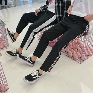 夏休闲裤ins火的女士运动裤子情侣宽松九分裤QL613614/P40 女类图片