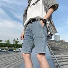 夏季牛仔短裤男士五分潮流宽松薄款休闲男生潮牌ins中裤DK15-P30，男装牛仔裤，电商A318