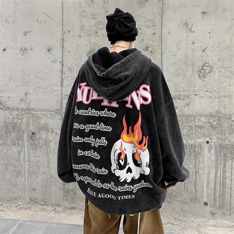 抖音供货、重磅复合450克水洗高街欧美美式卫衣 D223A-SX2203-P75图片