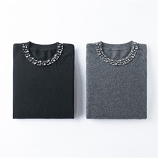 2025年秋季单件时尚百搭通勤简约休闲圆领长袖，女装羊绒衫，暖习羊绒