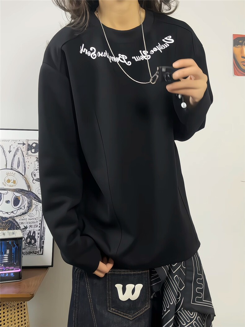 XZ809A/CX603/特P29/控58270克华棉美式印花长袖打底衫卫衣,男装T恤,星座809A(原222-1)
