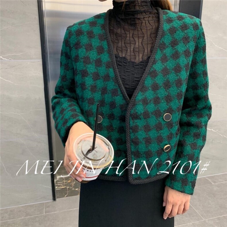 美巾涵5121格子小短裤尼外套，其它，美巾涵