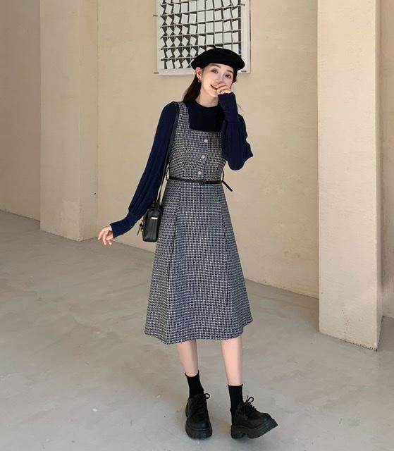 两件套连衣裙，女装连衣裙，E莎