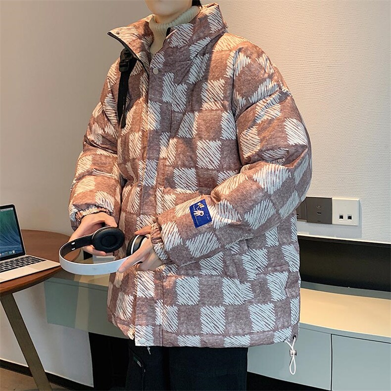 数据好款2023港风潮牌小众高级感立领棉衣男外套,男装棉衣,电商A409-1