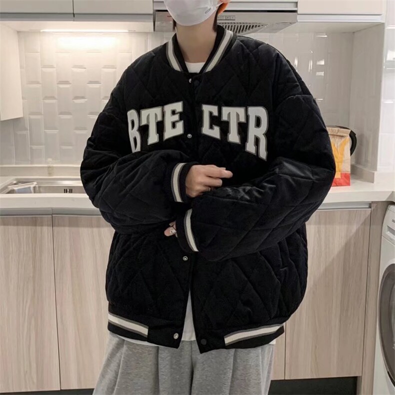 菱格棉服男士夹克潮牌ins冬季宽松加厚情侣款外套棉衣MY57-p75,男装夹克,星座1008-2