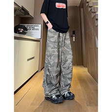 现货早秋伞兵裤子潮牌宽松阔腿登山工装休闲长裤男K651-P45控68，男装工装外套，星座205-5