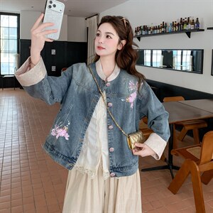 现货 春季新款工艺牛仔外套2C098-2615P180K288图片