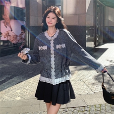 现货2026秋季新款小香风蕾丝设计感外套2620-P165-K248，女装短外套，2C057