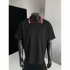 潮酷个性质感上衣韩系ins氛围感撞色翻领短袖T恤HY924TP30控58，男装T恤，电商A102B