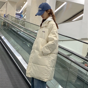 潮流长款连帽棉服袖口防风设计C865-P110图片