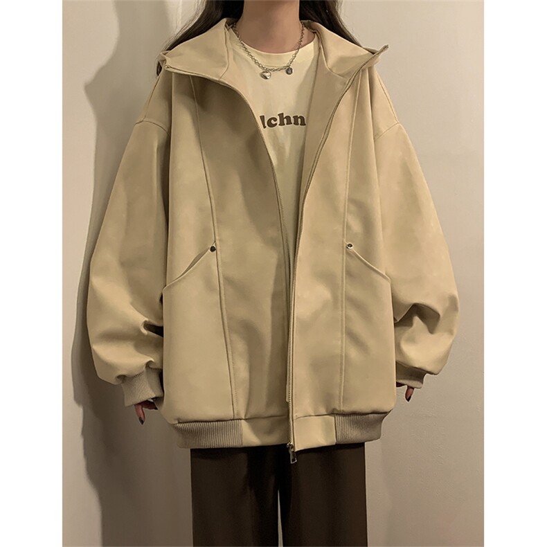 春季皮衣美式潮牌青少年百搭夹克情侣春装外套XZ102B-1-JK2563P85,男装夹克,星座102B-1
