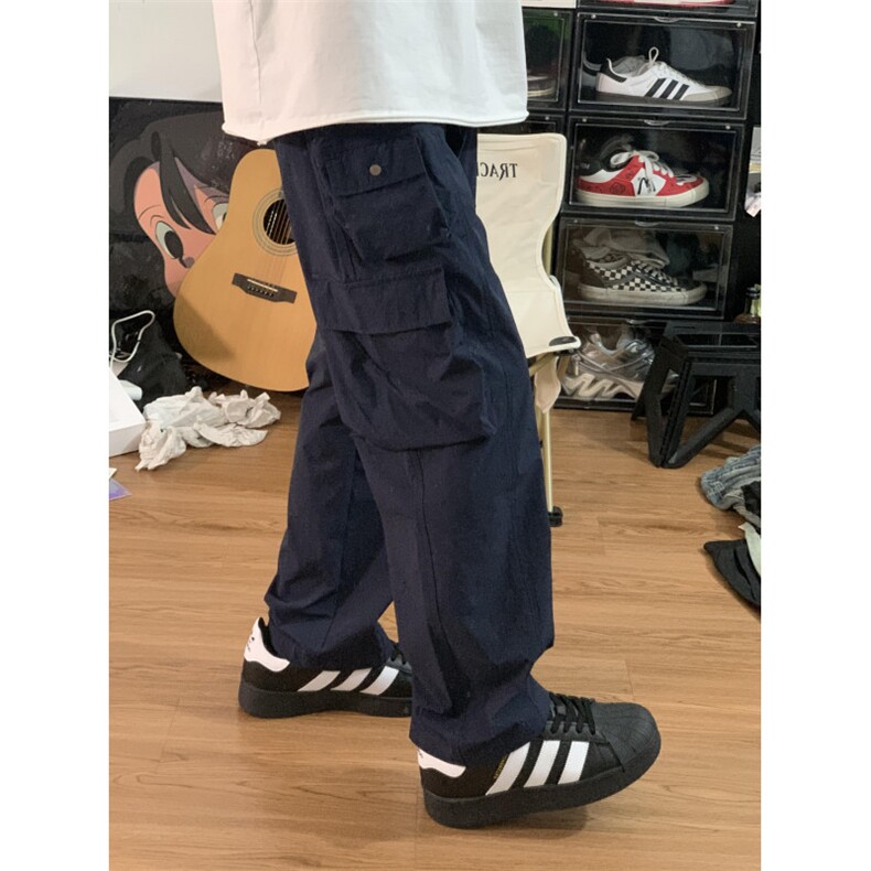 【网图】藏蓝色工装裤男夏季薄款美式机能冲锋裤KZA139LL-特P43图片