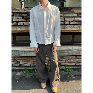2025小众长袖衬衫男款简约宽松休闲百搭衬衣潮流上衣CY1221-P41图片