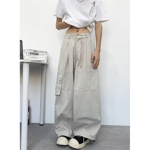 原宿百搭工装裤男2025夏季新款简约新款日系流行慵懒 KKG128图片