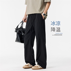 2025夏季新款冰丝直筒大码休闲裤男217-2-NK191-特P35，男装休闲裤，星座217-2