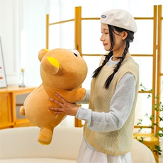 趴姿肥宅轻松熊公仔毛绒玩具布娃娃儿童睡觉抱枕靠枕送女生礼物