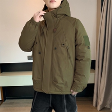 冲锋衣男羽绒棉服冬季轻薄机能风工装外套加厚痞帅棉衣M0785-P120，男装棉衣，星座308B-2