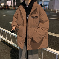 特批港风夜景字母印花宽松时尚翻领保暖棉衣MY62062P75控118，男装棉衣，电商A247