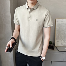 潮牌翻领Polo衫短袖T恤男士夏季新款韩版潮流体恤上衣PL88050-P58，男装T恤，电商A237