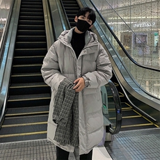 wassuphappy中长款羽绒服男士冬季2025新款潮流加厚保暖休闲外套，男装羽绒服，电商A102