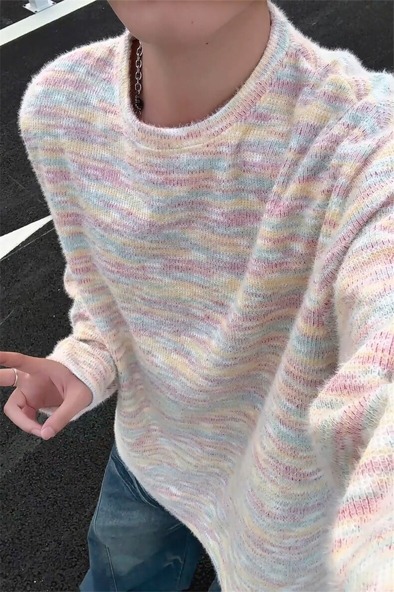 WY10156-特批40控78新款圆领简约套头宽松大码卫衣糯米衣服男,男装卫衣,电商A059
