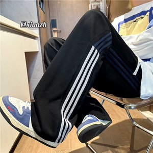 XZ616 秋季新款异色织带撞色拼接破缝休闲长裤 TY1089 特P40控78图片
