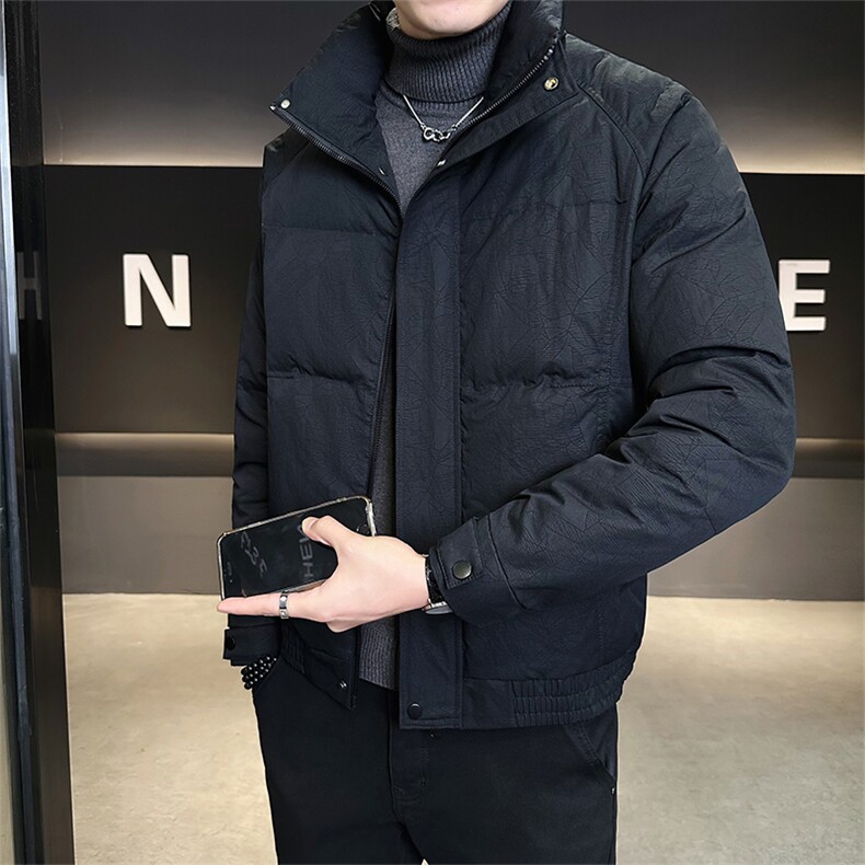 标50绒 店主风男士立领暗花羽绒服保暖外套810-P195(控券后288)图片