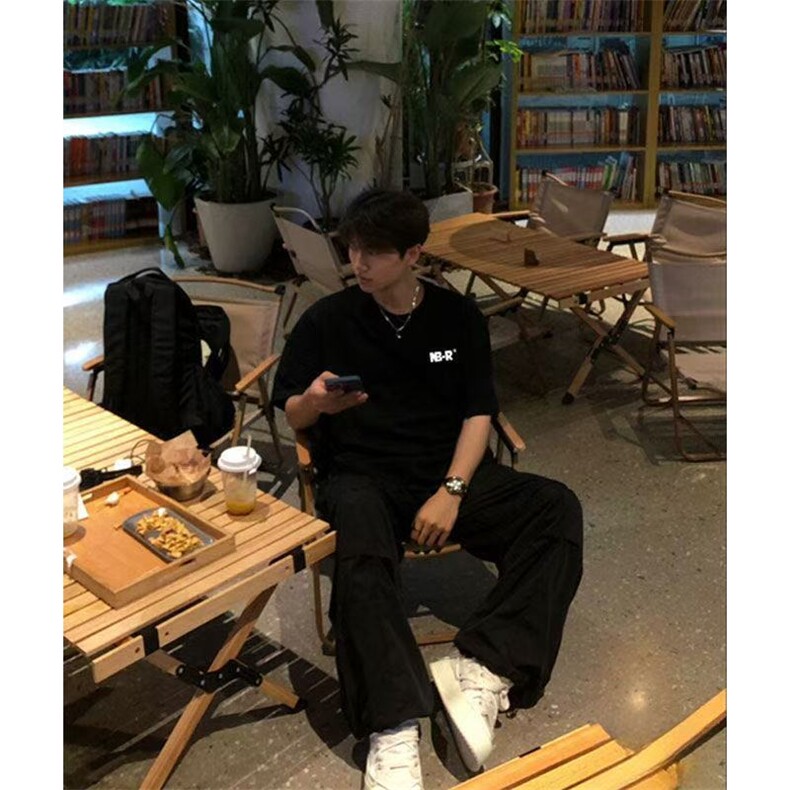 1506/QT0100/31潮牌字母设计印花t恤欧美嘻哈宽松休闲上衣,男装T恤,星座1506