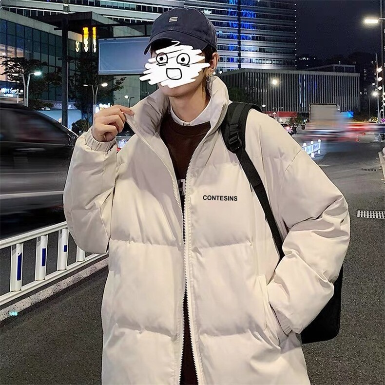 重磅简约立领短款棉服外套男宽松冬季加厚休闲短款棉衣潮牌百搭，男装棉衣，星座506A