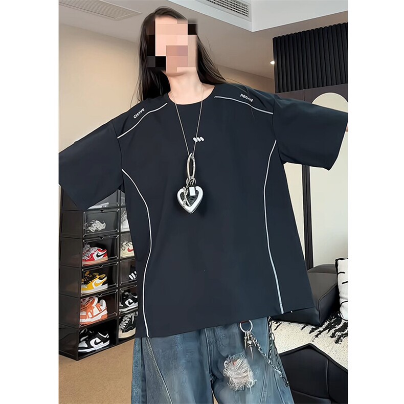 重磅凉感索罗娜短袖t恤男女cp196-特p40,男装T恤,电商B371