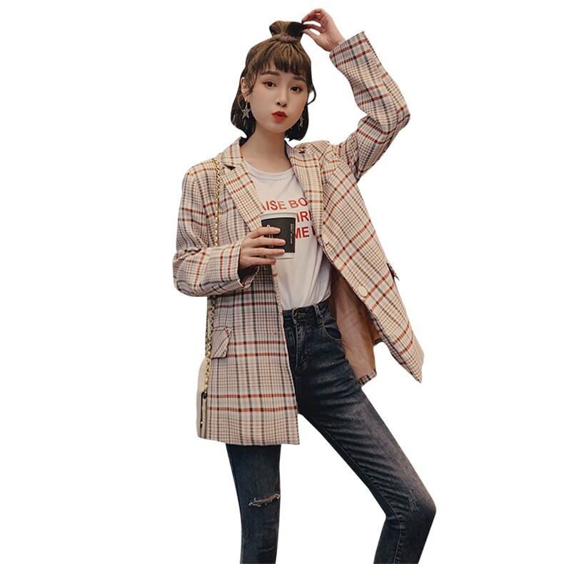 现货2021春季新款粉色格子小西装钱塘1318A-6623,女装西装,西子