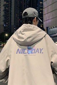 JK41173-P85 加棉款-P115 纯棉连帽夹克男士大码工装夹克男外套男图片