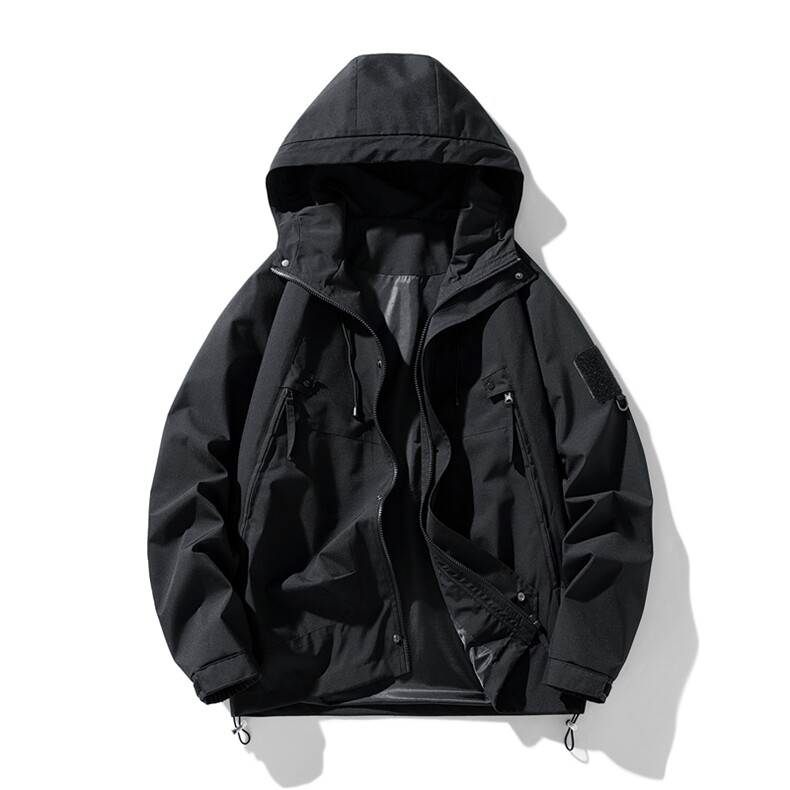 冲锋衣男高品纯色宽松夹克外套DSA157B-J90-P60,男装夹克,电商A157B