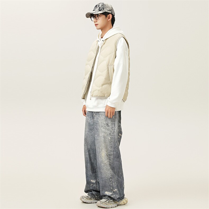 2025冬季新款男日系潮牌白鸭绒羽绒服加厚马甲棉衣YR58-F178,男装羽绒服,电商A101（原外27）