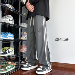 XZ616 夏季新款织带拼接铆钉设计款百搭休闲长裤TY1036 特P35控68图片