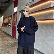 秋冬外套简约毛衣开衫男圆领拉链纯色保暖针织衫3308-P53，男装针织衫/毛衣，星座1109-3
