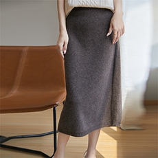 2025年秋季新款百搭羊毛半身裙，女装半身裙，宏杨羊绒