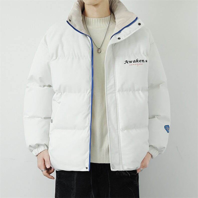新款男百搭设计感纯色情侣日系无影墙棉衣M068B-P90控148,男装棉衣,星座717