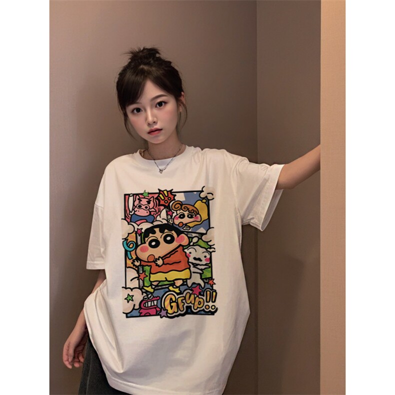 T0644-P25学院风日系卡通短袖蜡笔小新动漫纯棉印花T恤，男装T恤，星座617A-2