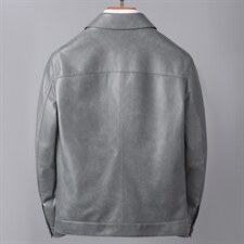 CMJ891秋冬新款男士皮夹克韩版修身绵羊皮外套P690，男装夹克，电商B360A（原721A）