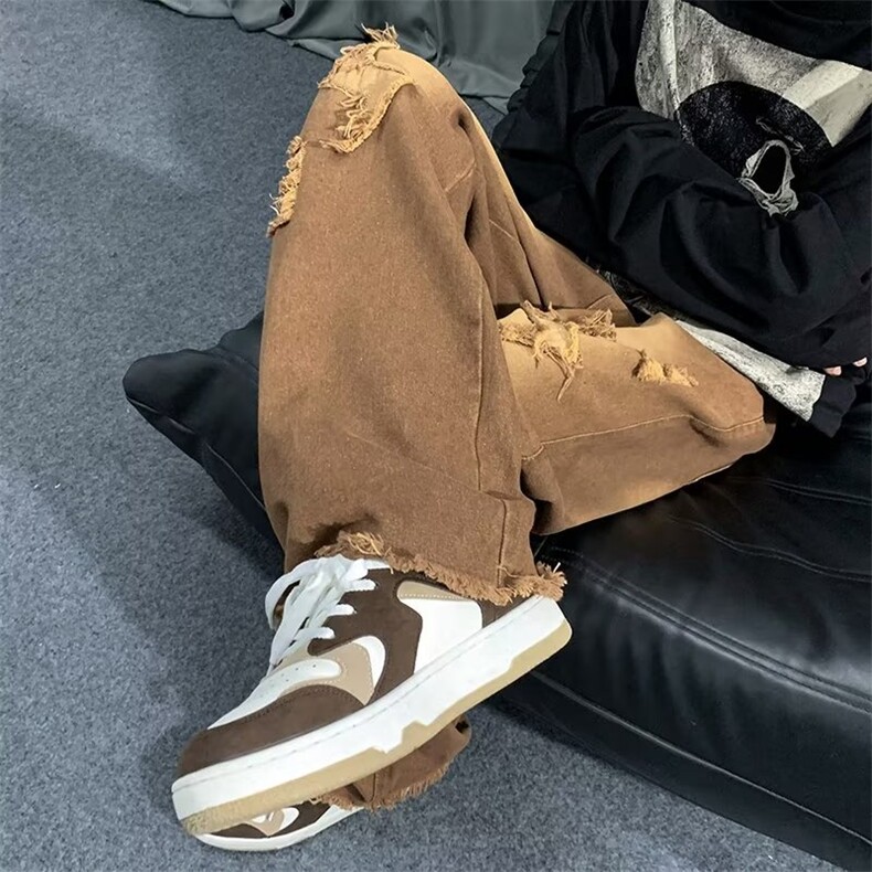 牛仔裤男秋季潮大码休闲裤子高街N4121P43,男装牛仔裤,星座1116-2
