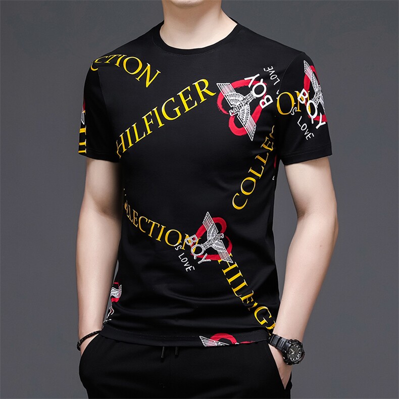 W90213钱塘2020-3夏季男士纯双丝光精品休闲T恤P125,男装T恤,钱塘207-3