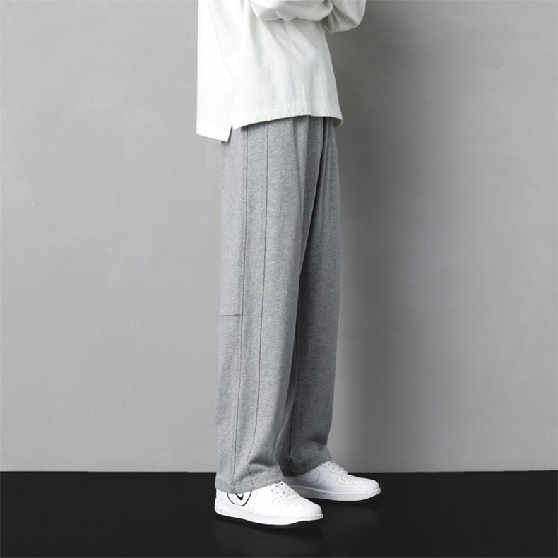 新款冬季男纯色纯色简约直筒日系无影墙休闲裤K62-P40控68图片