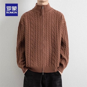 1506-1/MY871/P82男士户外休闲百搭针织开衫2026秋季新款时尚简约图片