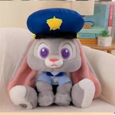 沃州毛绒玩具 兔子警官
